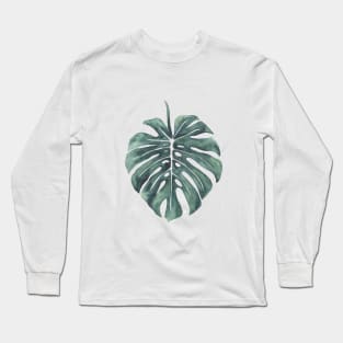 Simple monstera leaf Long Sleeve T-Shirt